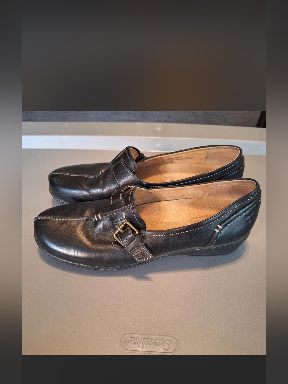 Black Naturalizer Leather Clogs